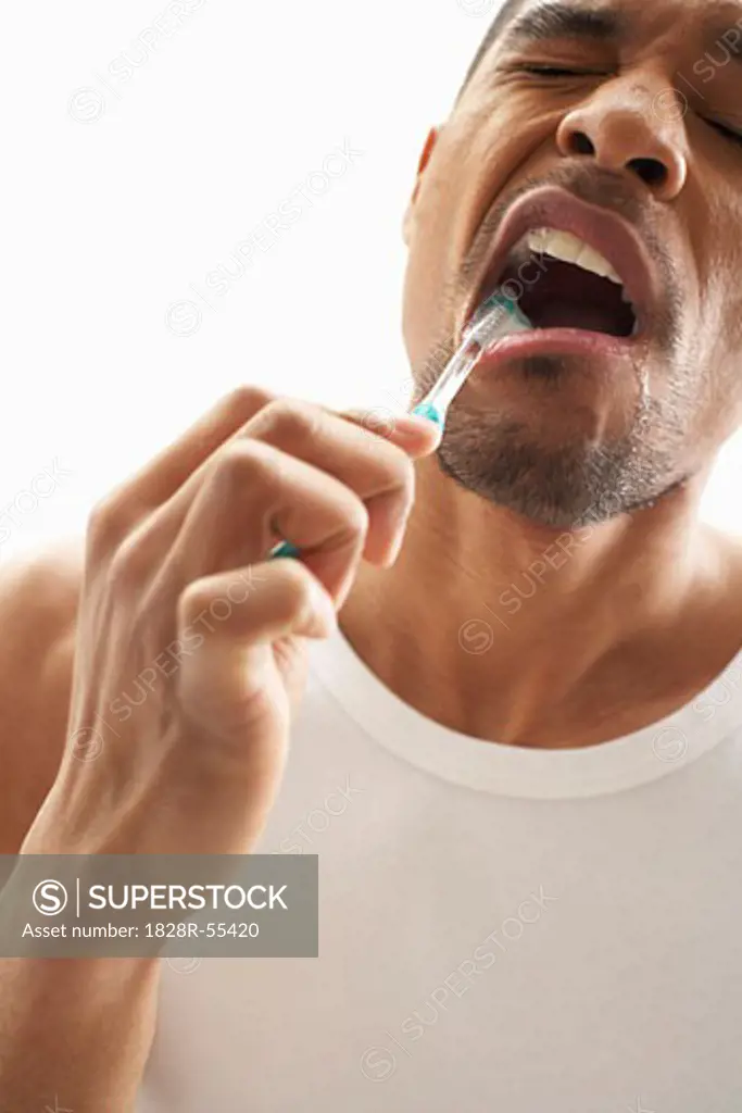 Man Brushing Teeth   