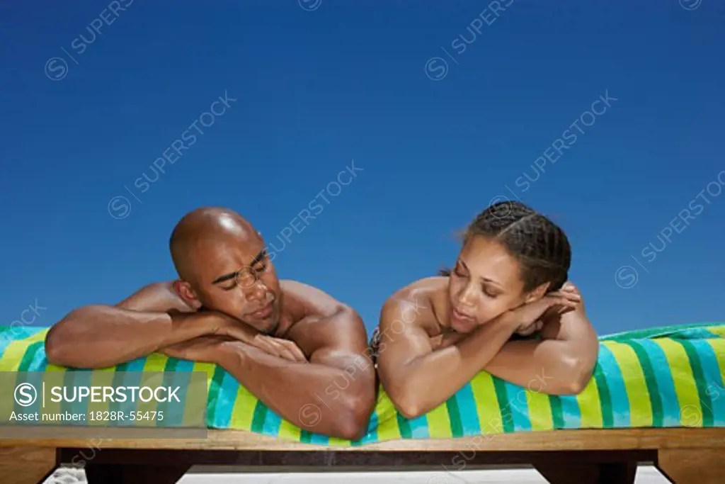 Man And Woman At Poolside   