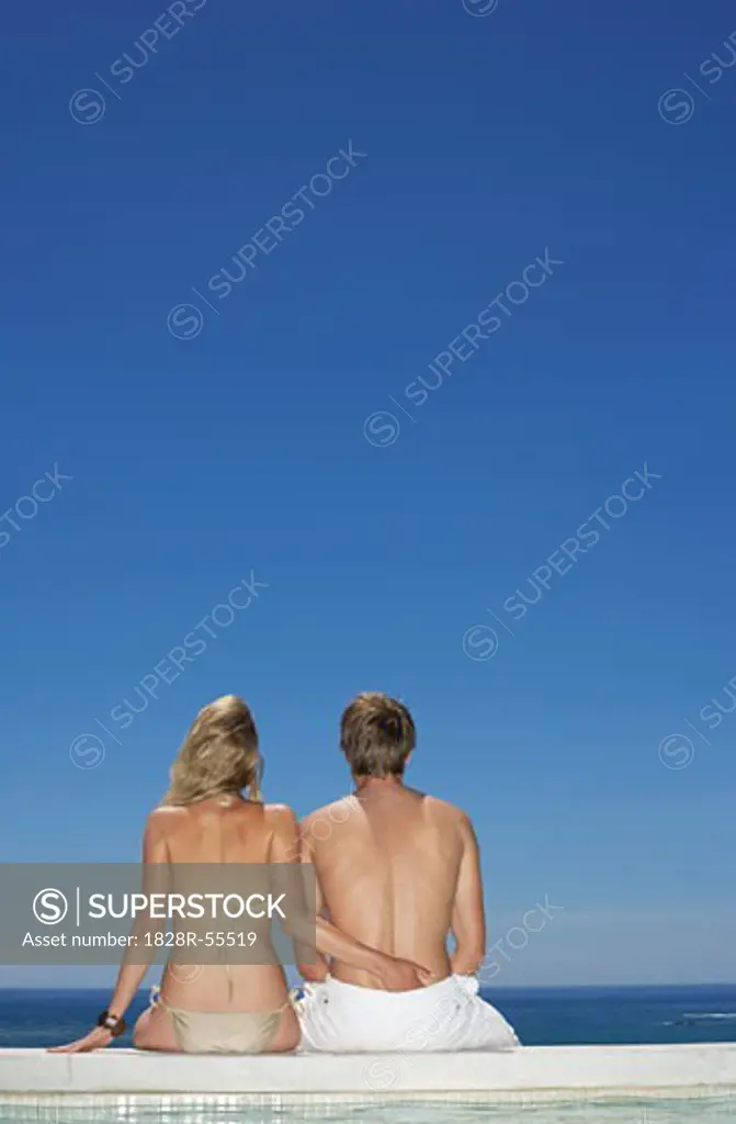 Man and Woman At Poolside   