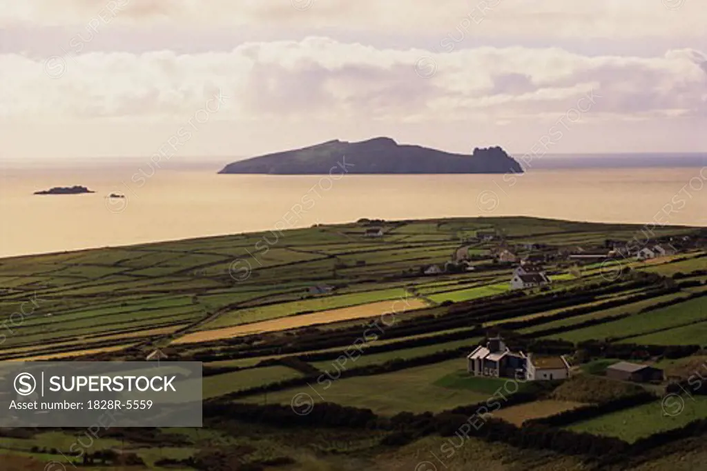 Dingle Bay and Landscape, Dingle Peninsula, Ireland   
