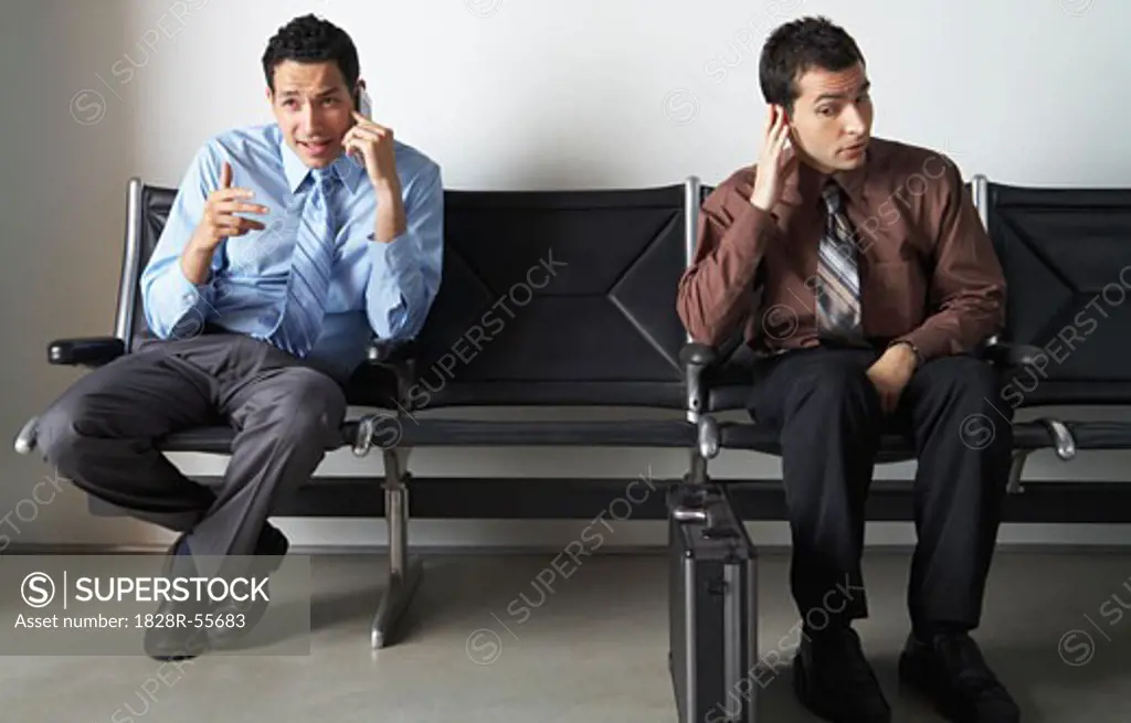 Businessmen in Waiting Area   