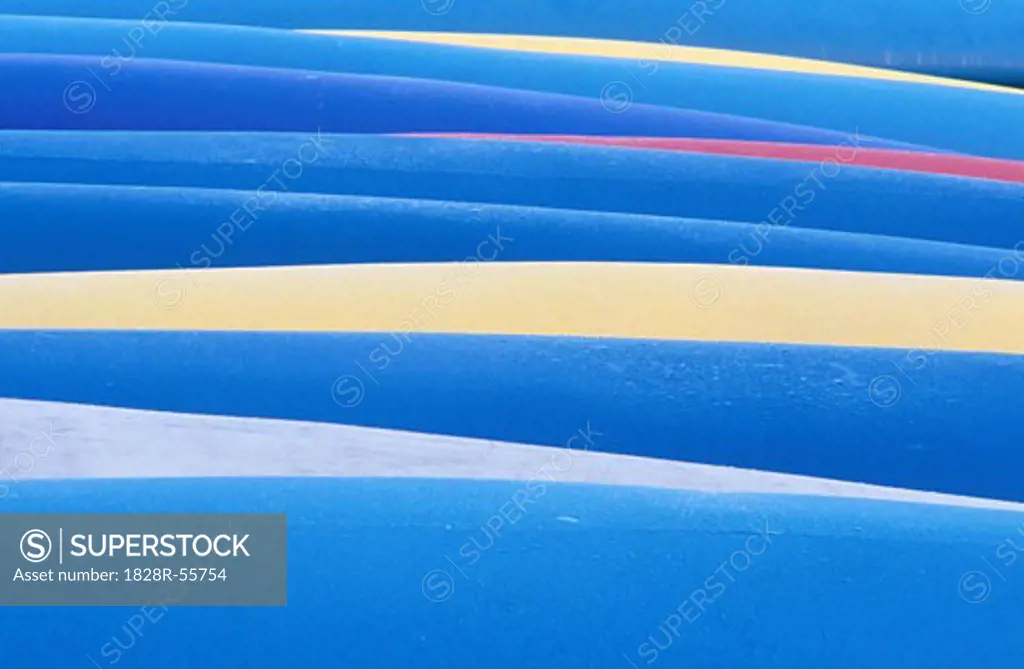 Abstract of Canoes, Belleisle Bay, New Brunswick, Canada   