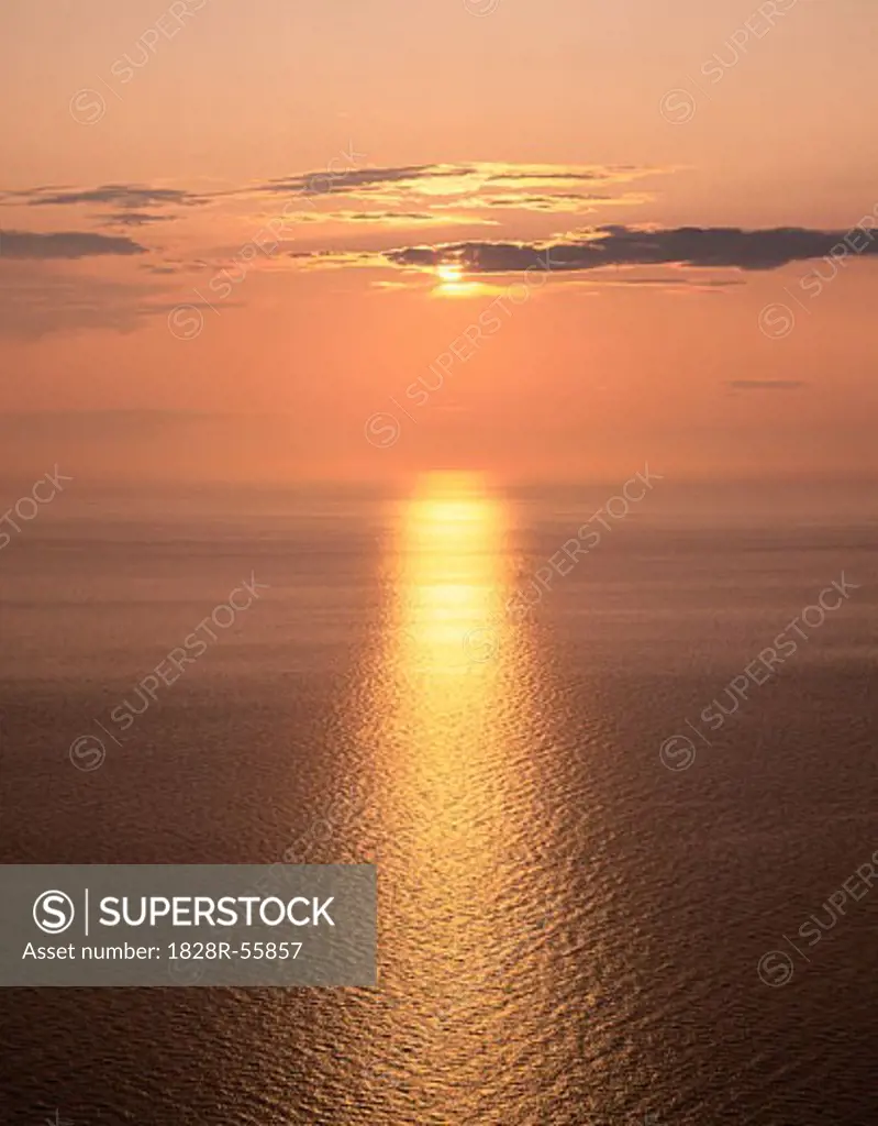 Sunset, Gulf of St. Lawrence, Nova Scotia, Canada   