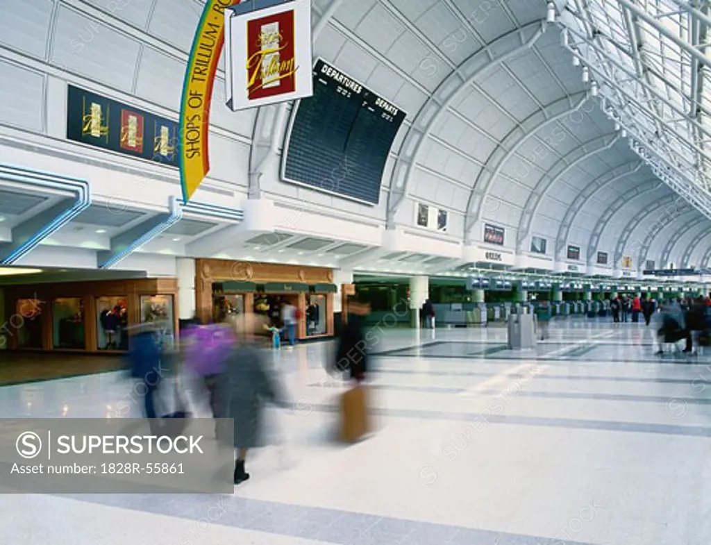 Terminal 3 Departures Level, Pearson International Airport, Toronto, Ontario, Canada   