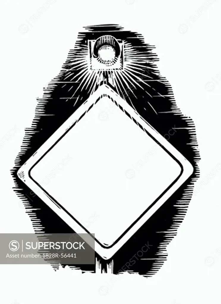 Illustration of Road Sign   