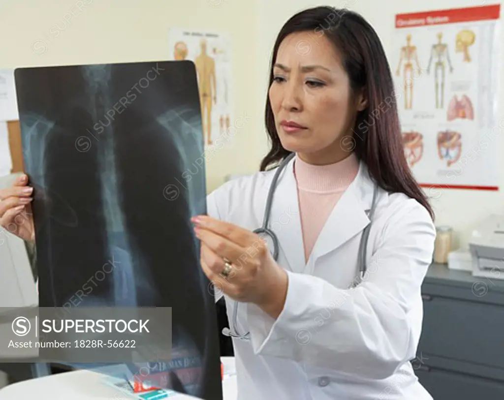 Doctor Looking at X-rays   