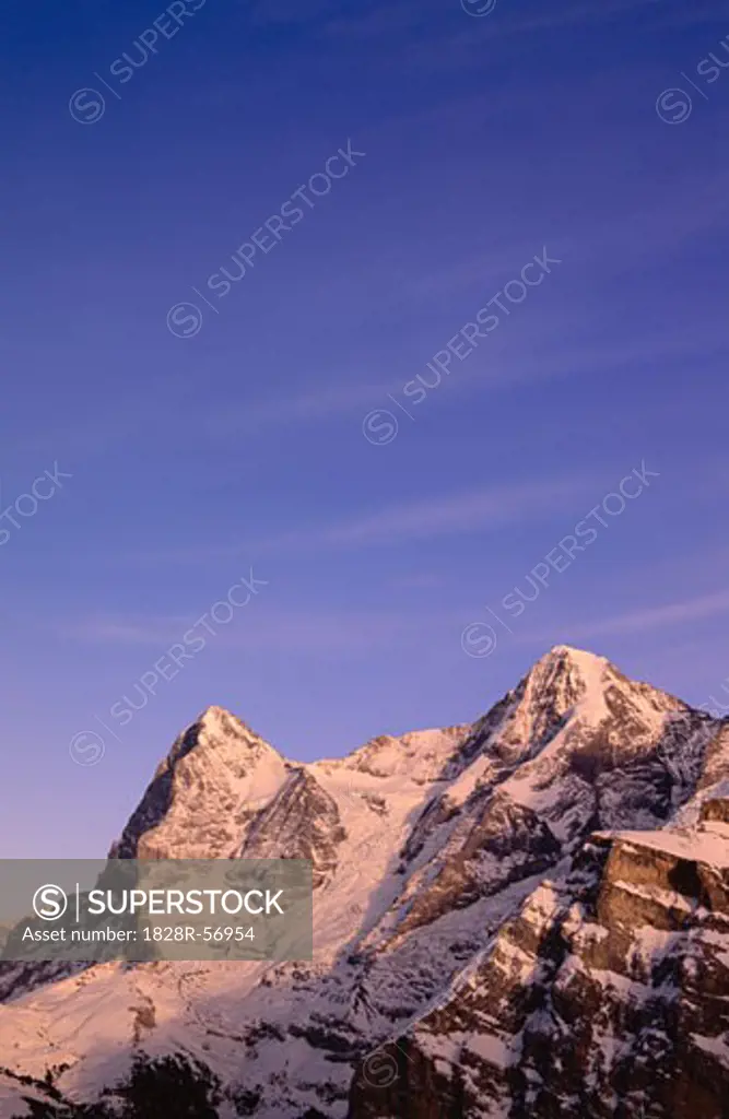 Mount Eiger and Mount Monch, Switzerland   