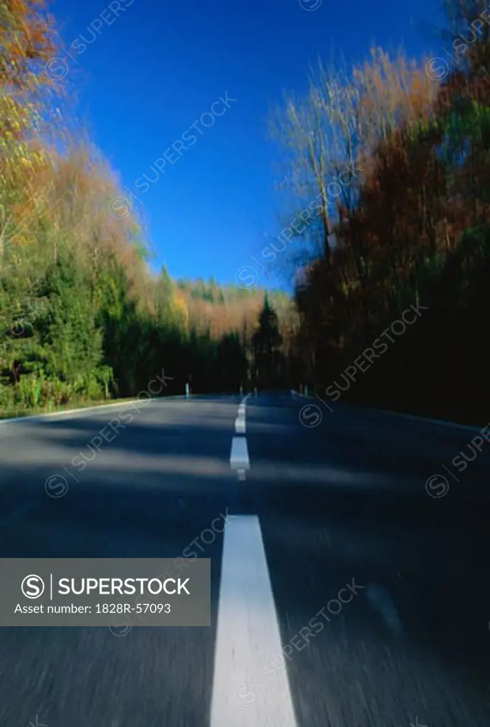 Blurred Road, Austria   
