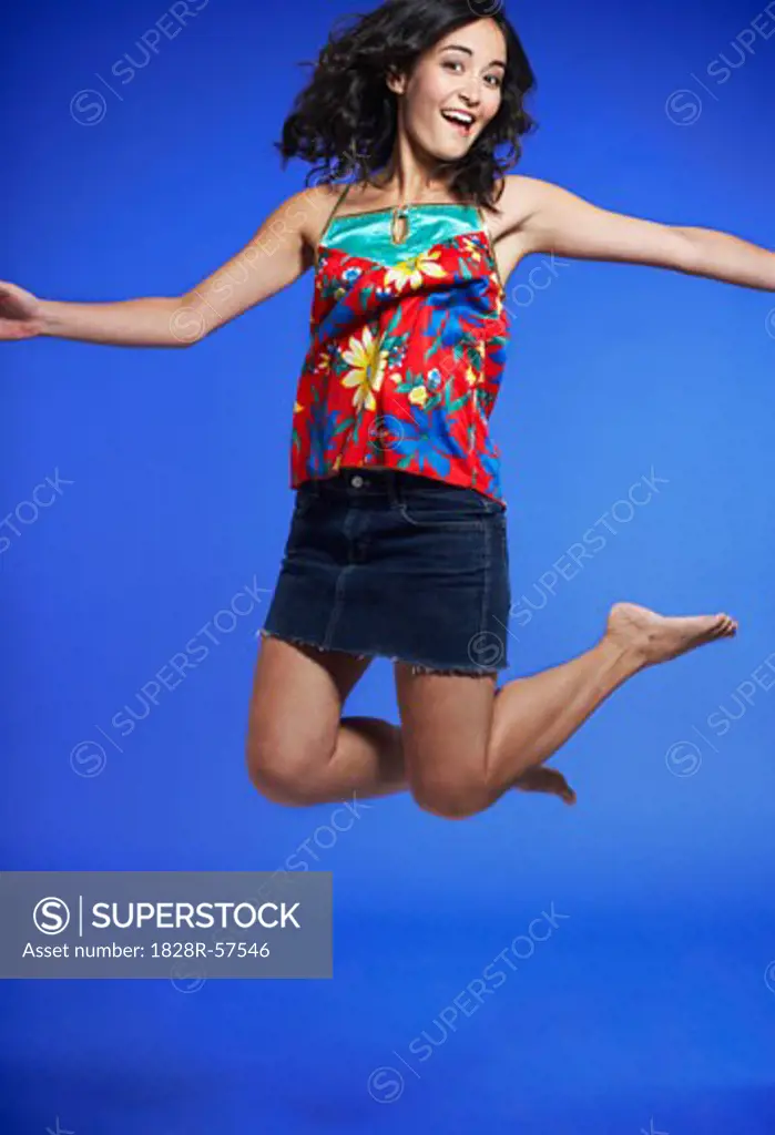 Woman Jumping   