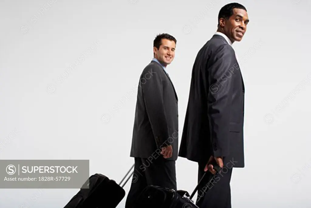Businessmen With Suitcases   