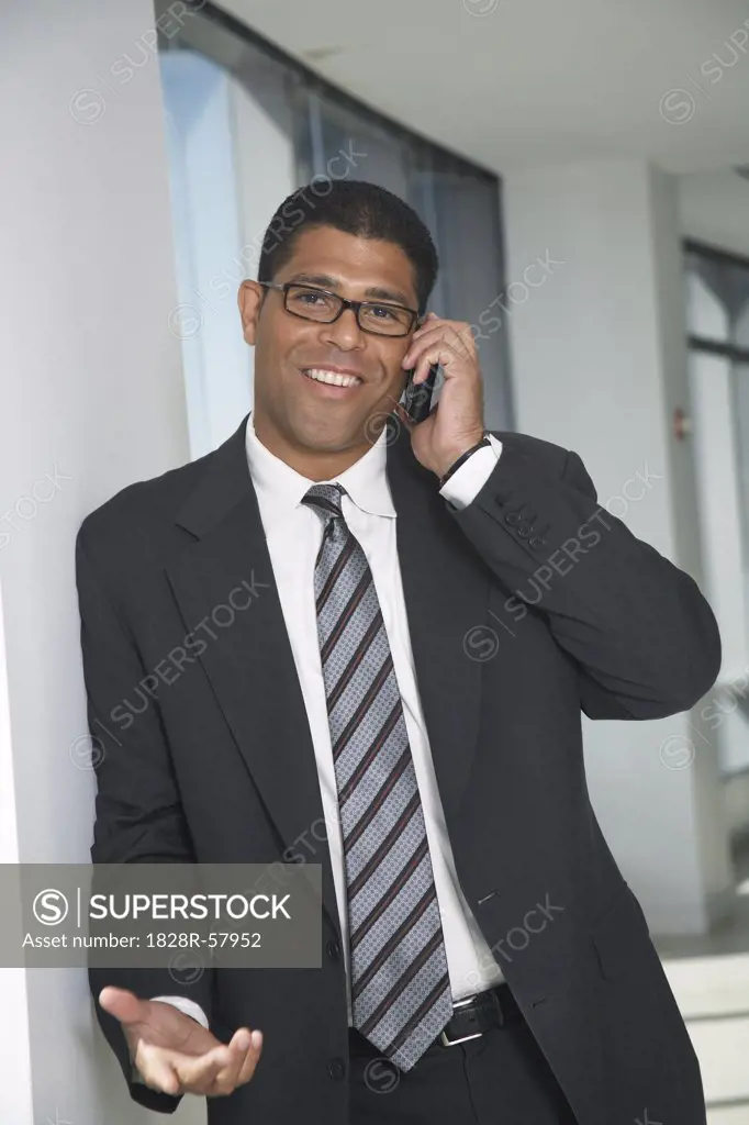 Businessman with Cellular Phone   