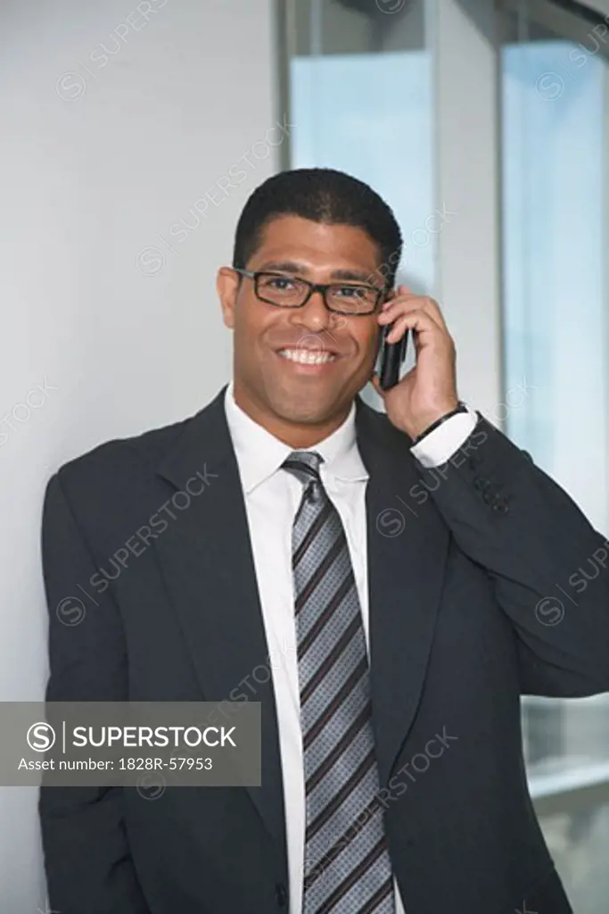 Businessman with Cellular Phone   