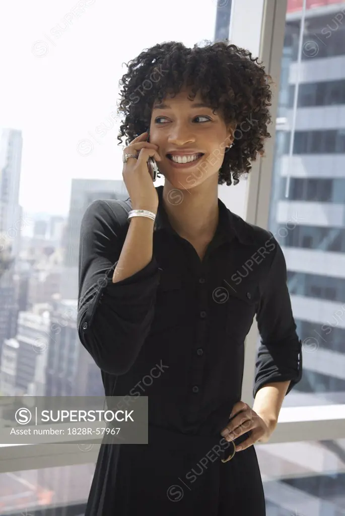 Businesswoman with Cellular Phone   