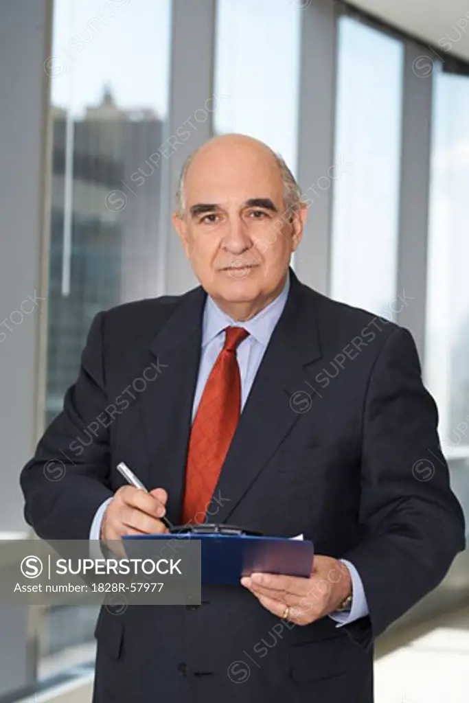 Businessman with Clipboard   