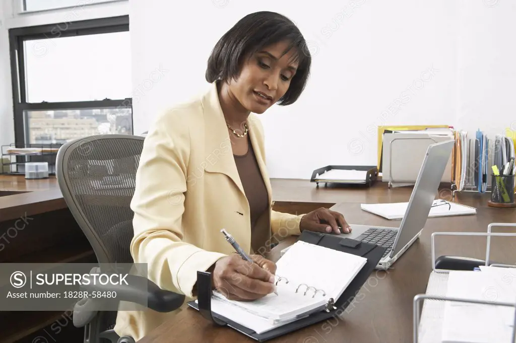 Businesswoman at Desk   