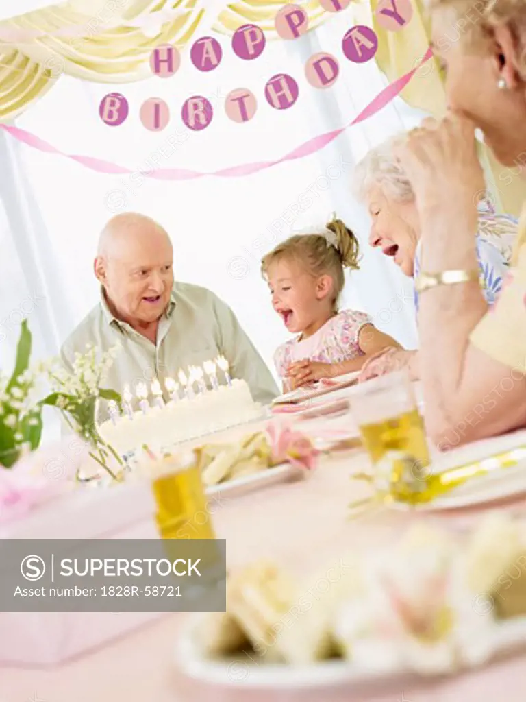 Birthday Party in Retirement Home   