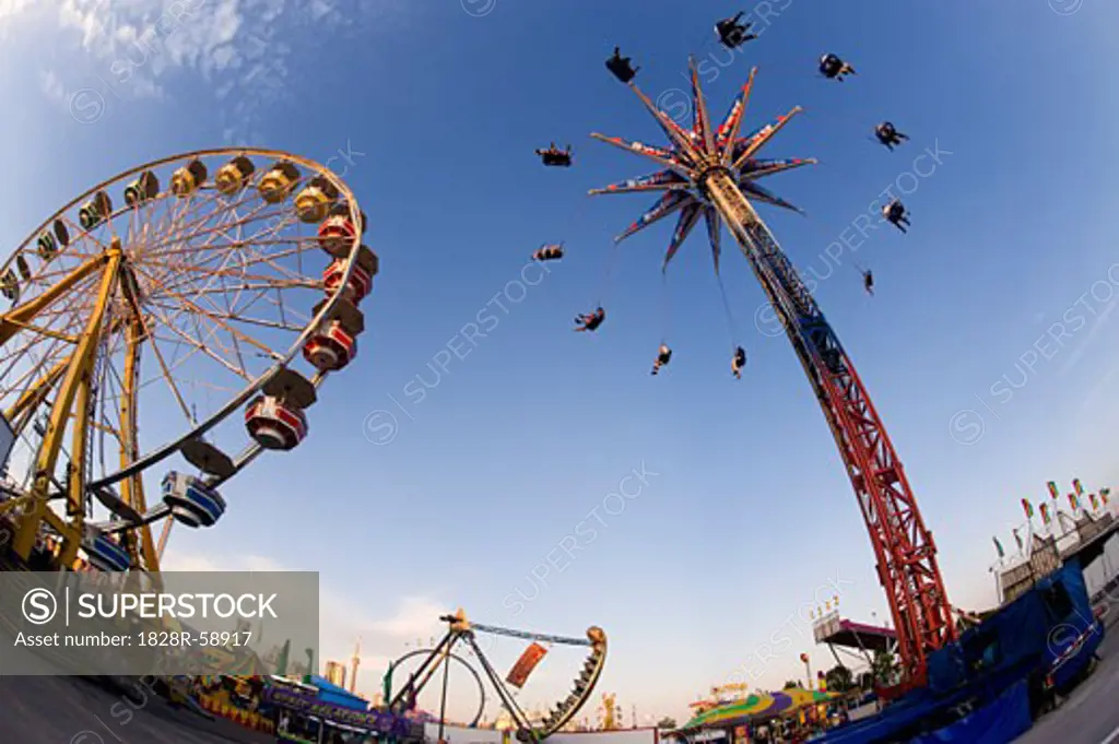 Fairground and Amusementpark Rides, Toronto, Ontario, Canada   