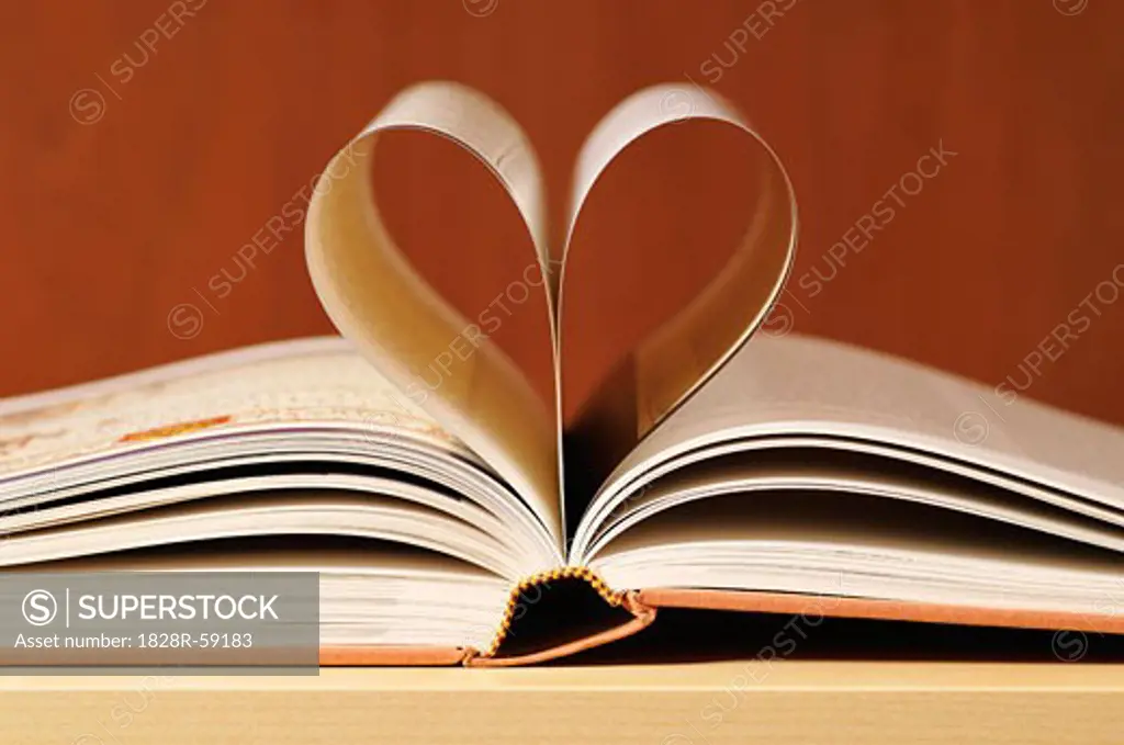 Book With Pages Shaped Like Heart   