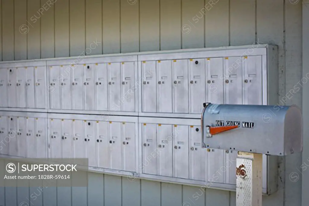 Row of Mailboxes, Ashland, Oregon, USA   