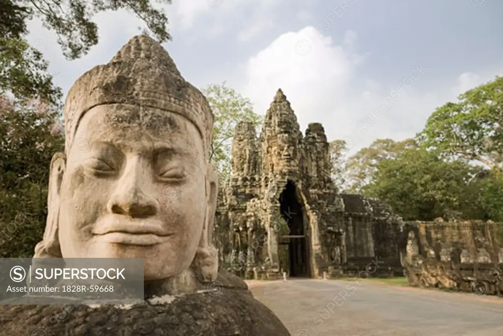 South Gate, Angkor Thom, Angkor, Cambodia   