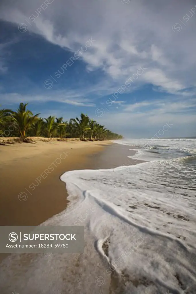 Waves on Beach, India   