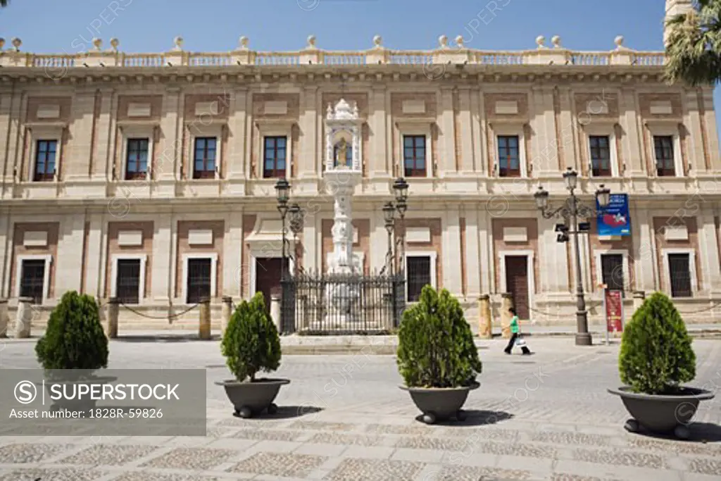Plaza del Triunfo, Archivo de Indias, Seville, Spain   