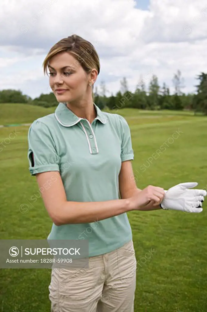Woman on the Golf Course, Burlington, Ontario, Canada   