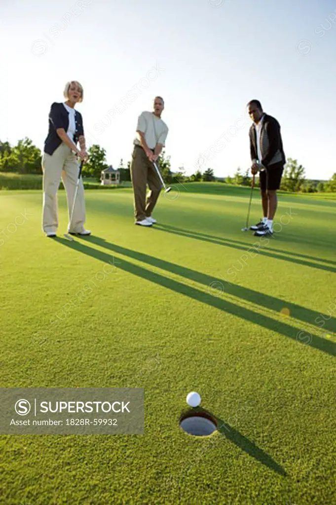 Group of People Playing Golf, Burlington, Ontario, Canada   