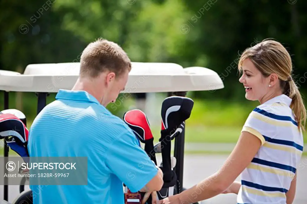 Couples at Golf Course, Burlington, Ontario, Canada   