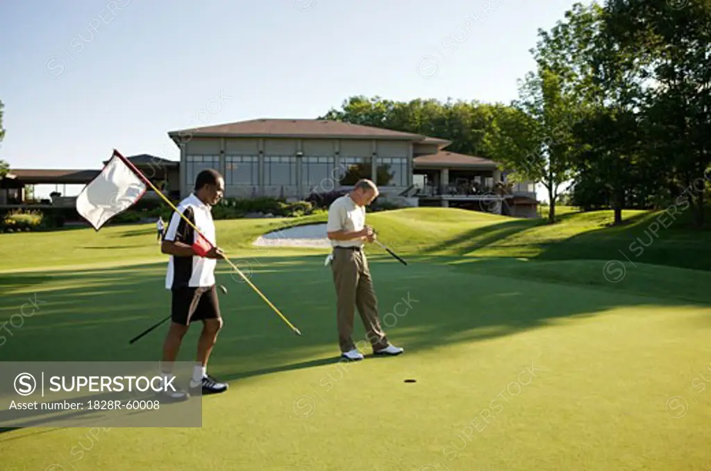 Men Golfing, Burlington, Ontario, Canada   