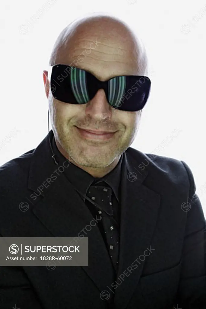 Portrait of Man Wearing Sunglasses   