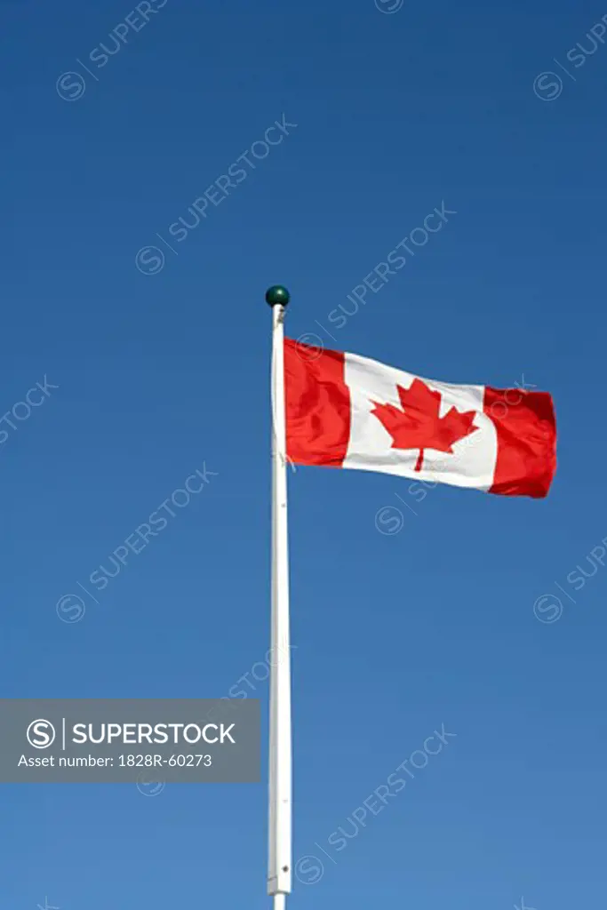 Canadian Flag Quebec City, Quebec, Canada   