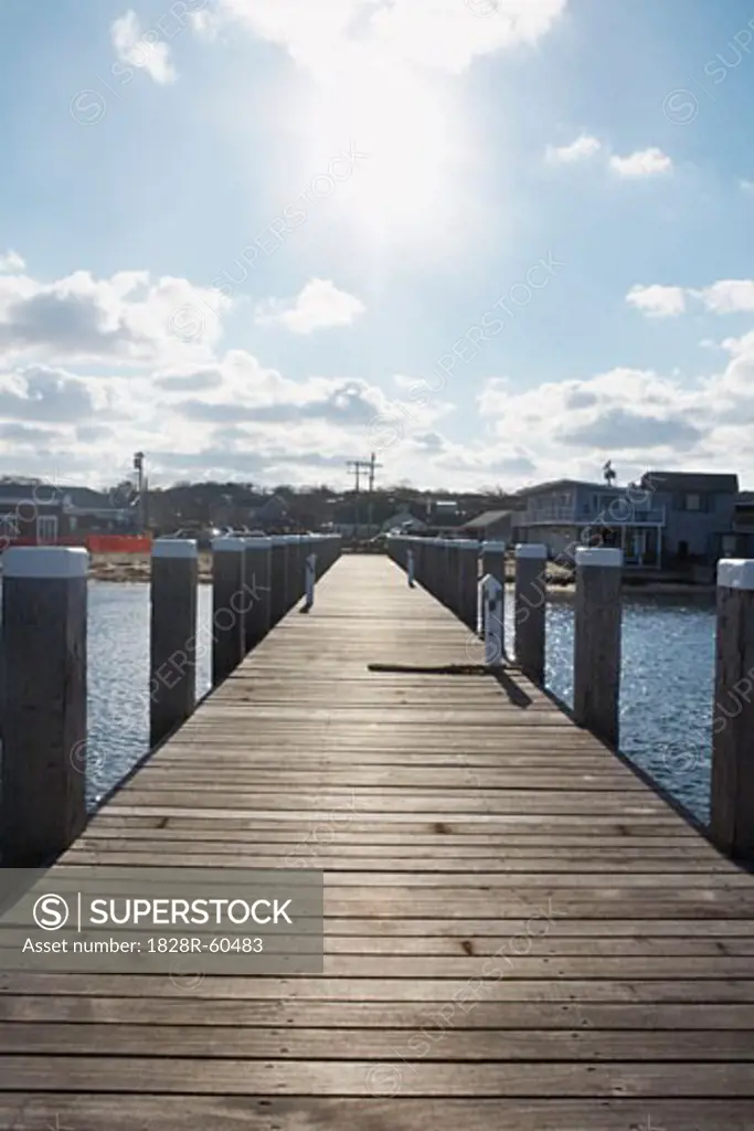 Dock at Vineyard Haven, Tisbury, Martha's Vineyard, Massachusetts, USA   