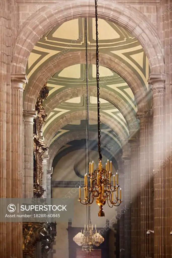 Interior of Mexico City Metropolitan Cathedral, Mexico City, Mexico   