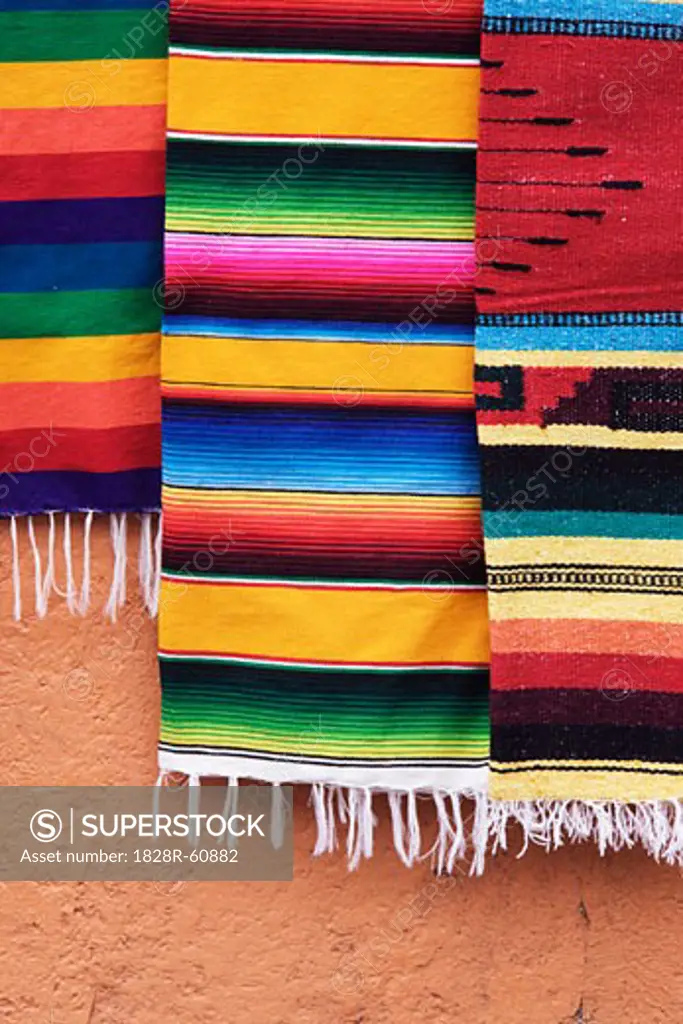 Mexican Blankets, Tepoztlan, Morelos, Mexico   
