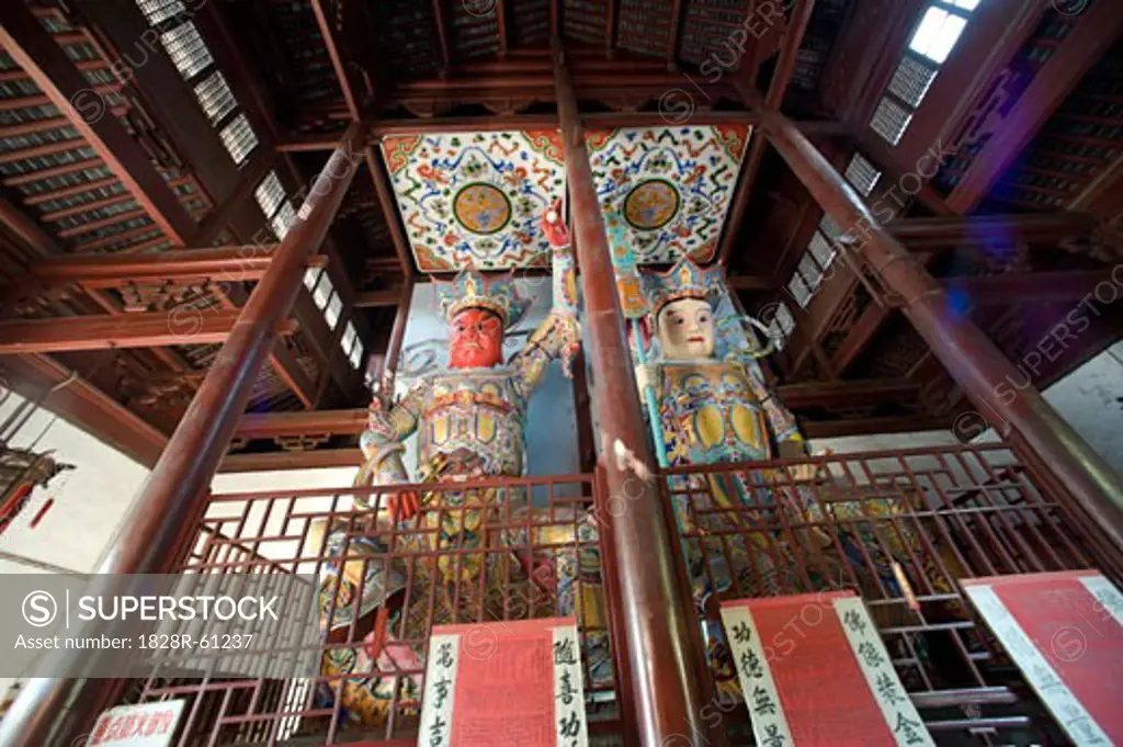 Interior of Tianning Temple, Changzhou, China   