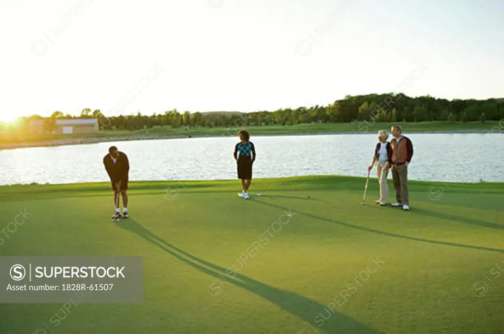 Friends Playing Golf, Burlington, Ontario, Canada   