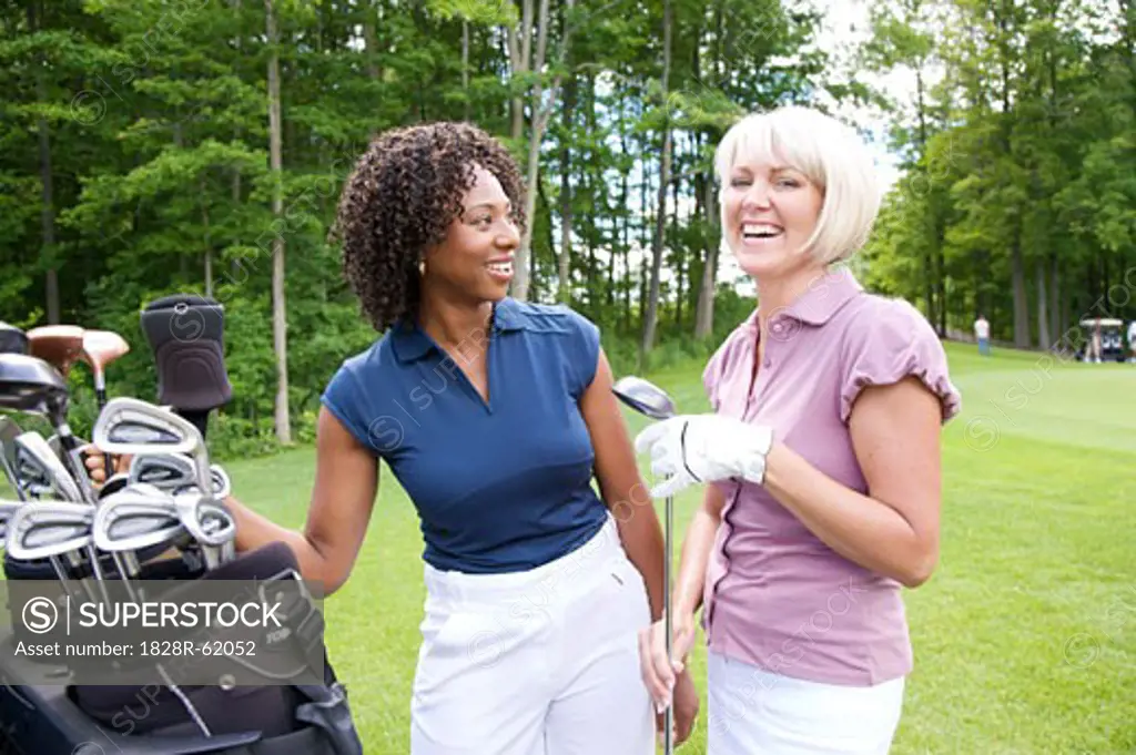 Women Golfing   