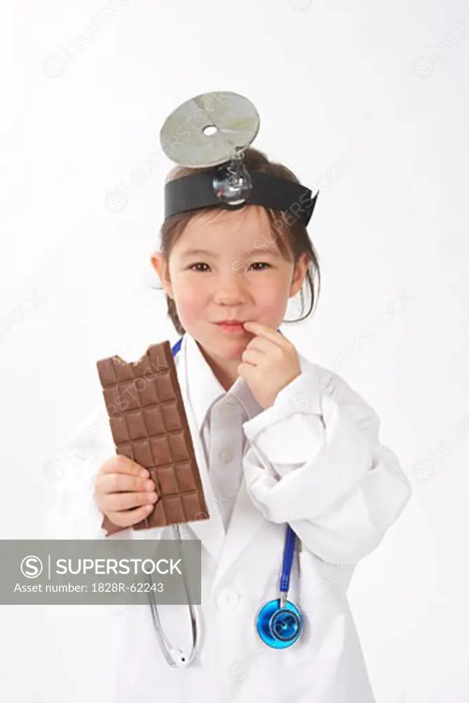 Girl Dressed as Doctor