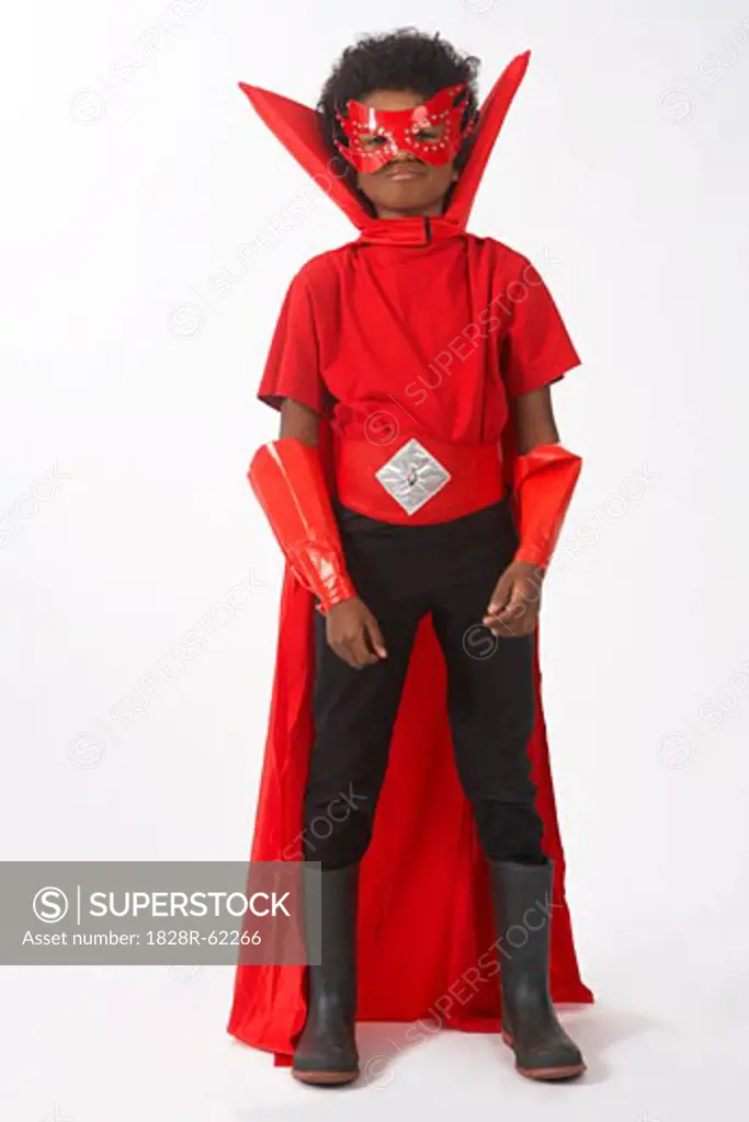 Boy Dressed in Costume   