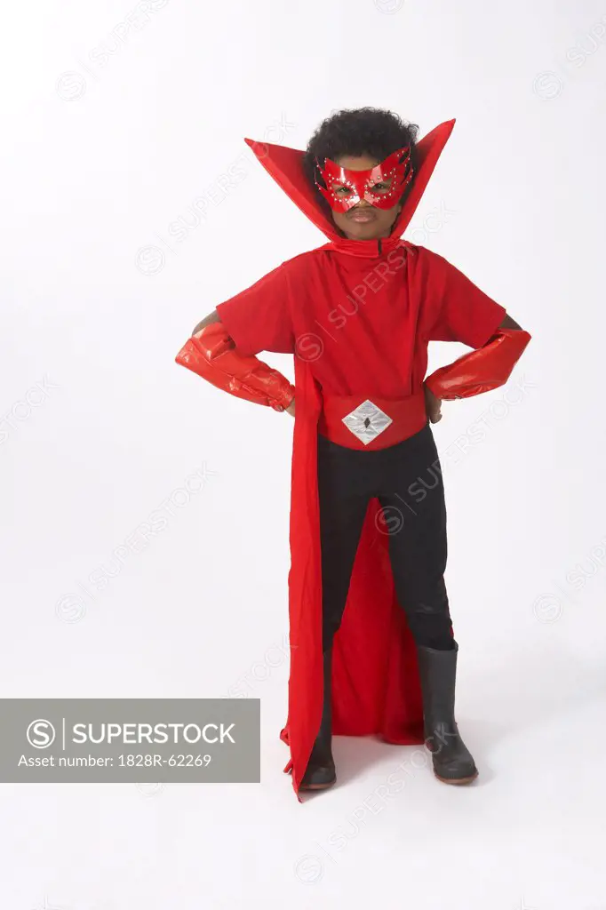 Boy Dressed in Costume   