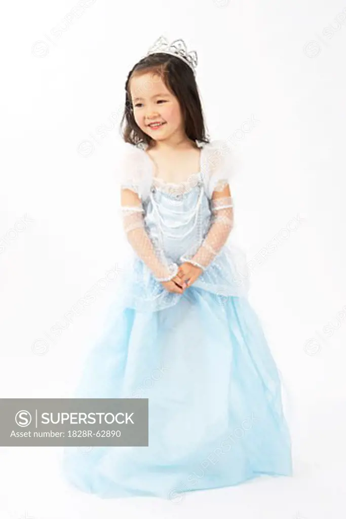 Girl Dressed as Princess   