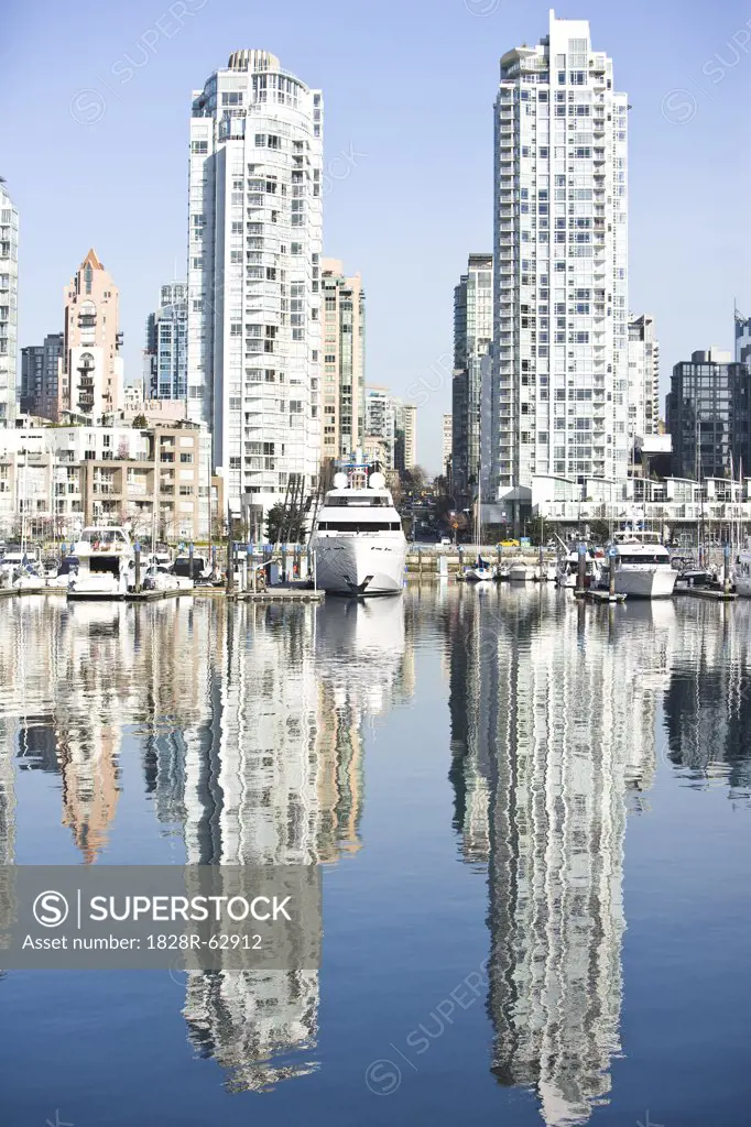 Marina at False Creek, Vancouver, British Columbia, Canada
