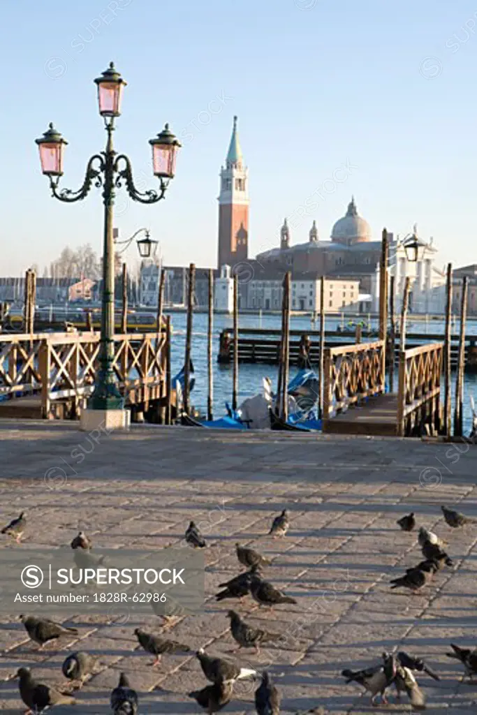 Waterfront and San Giorgio Maggiore, Venice, Italy
