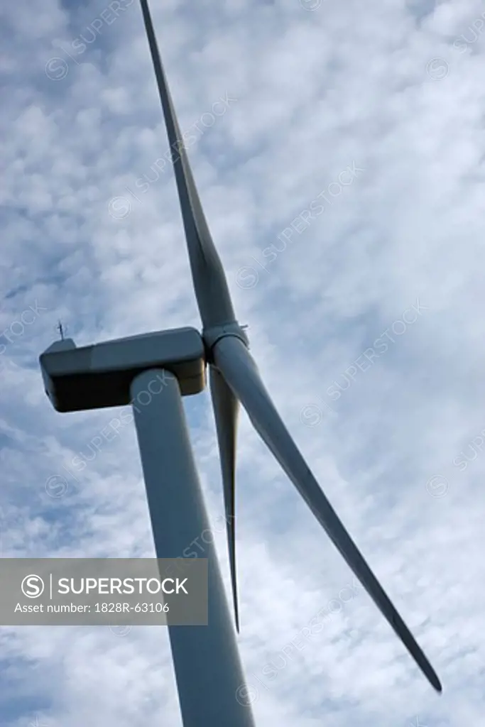 Wind Turbine, Ebeltoft, Syddjurs Municipality, Region Midtjylland, Jutland, Denmark