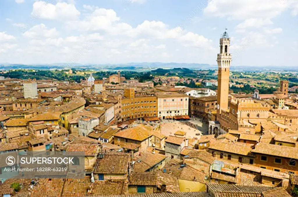 Piazza Del Campo, Siena, Siena Province, Tuscany, Italy