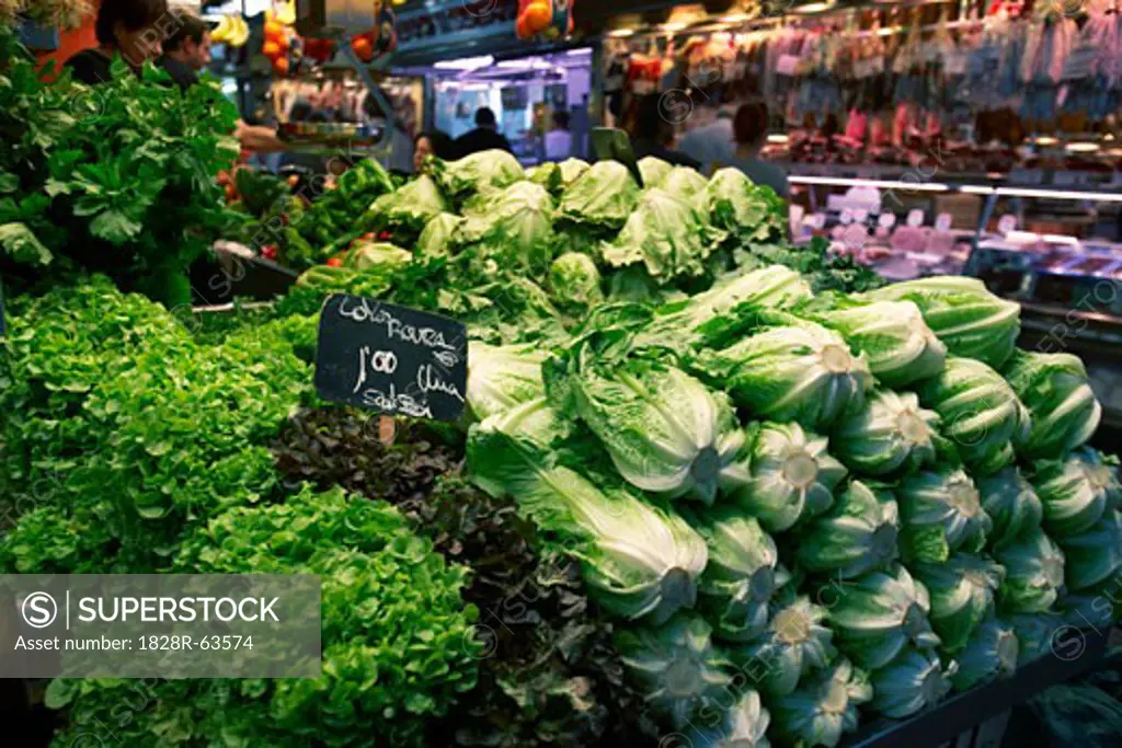 Lettuce at Farmer's Market, Spain.