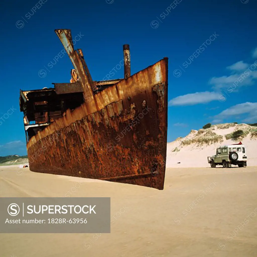 Shipwreck on Beach