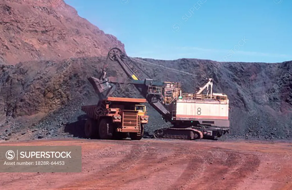 Iron Ore Mining, Open Cut, Australia