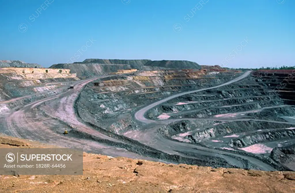 Uranium Mine, Open Cut, Australia